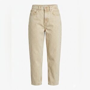 NWT Zara Beige Straight Leg Jeans Size 4
